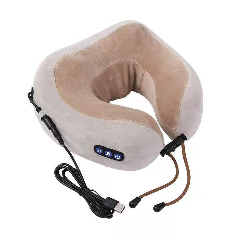 U Shaped Massage Pillow Neck Massage Device Electric Neck Massager Apparatus Shoulder Back Cervical Massager For Body Relaxation.