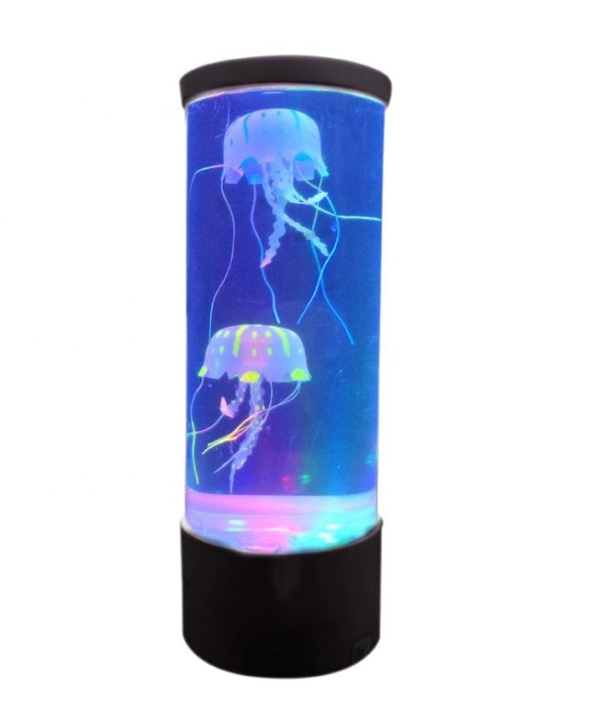 LED Jellyfish Aquarium Lamp Night Light USB Powered.