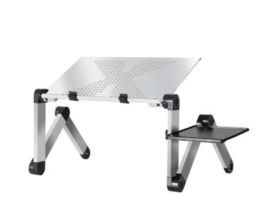Laptop Table Stand With Adjustable Folding Ergonomic Design Stand Notebook Desk For Ultrabook Netbook Or Tablet With Mouse Pad.