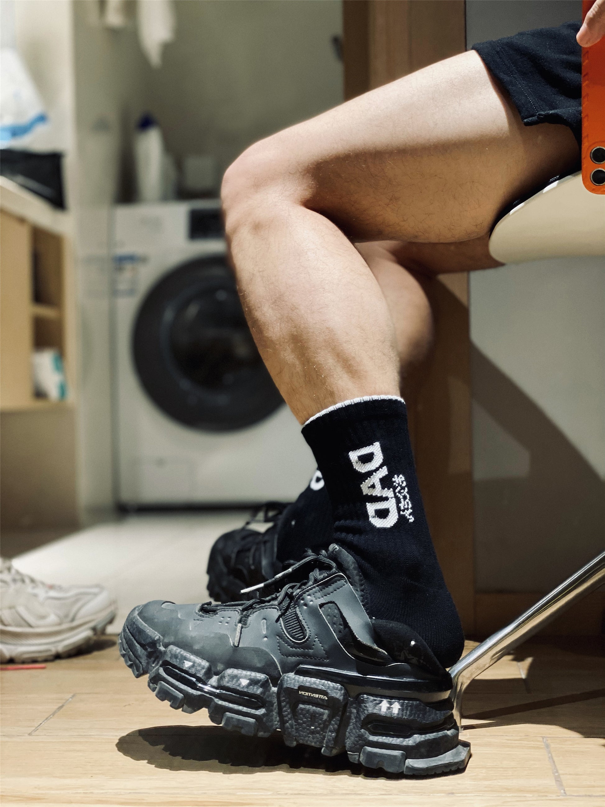 DAD letter personalized socks.