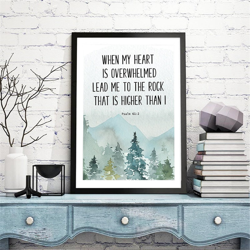 Bible Poetry Christian Mural Canvas Painting