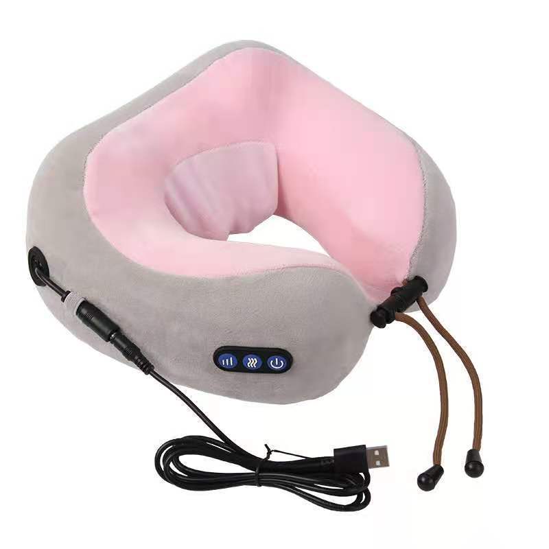 U Shaped Massage Pillow Neck Massage Device Electric Neck Massager Apparatus Shoulder Back Cervical Massager For Body Relaxation.