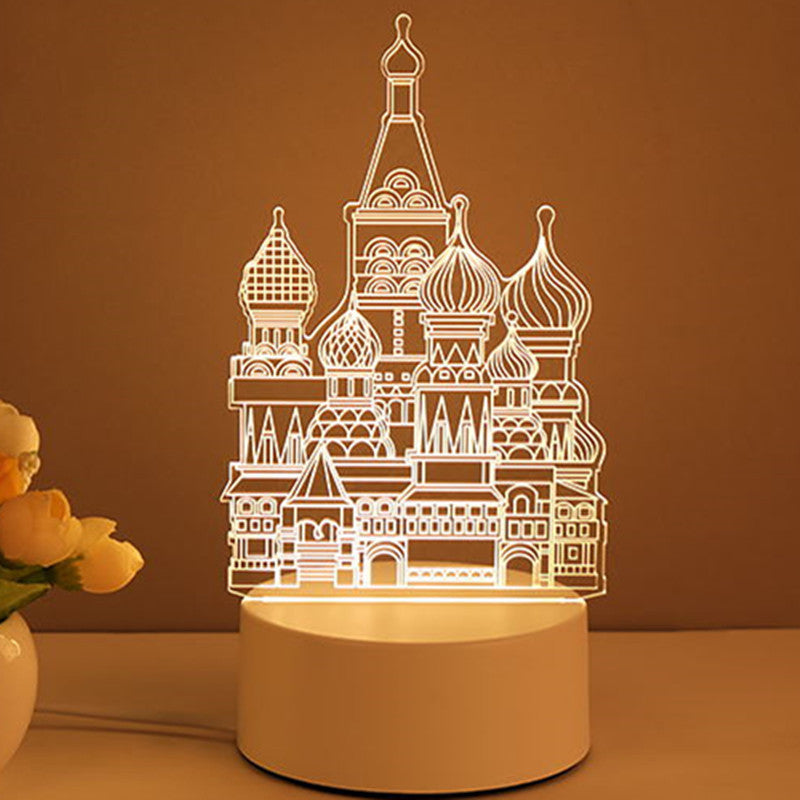3D Lamp Acrylic USB LED Night Lights Neon Sign Lamp Xmas Home Decorations For Room Decor Valentines Day Gifts.