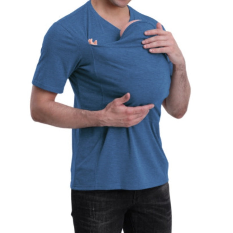 Dad Multifunctional Clothes Kangaroo Mummy Vest Long Sleeve.