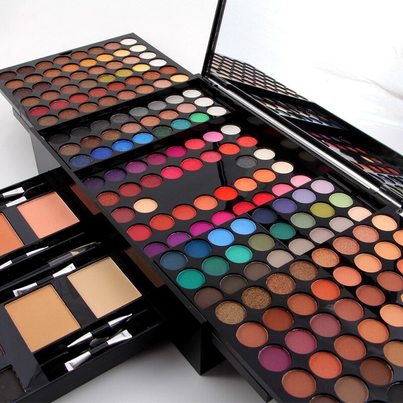 180 Colors Eyes Shadow Blush Set Personalized Piano-shaped Makeup Palette Box.