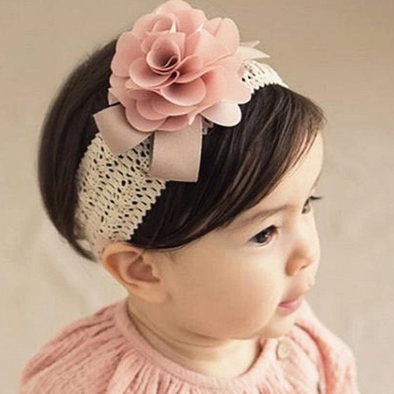 Baby lace headband.