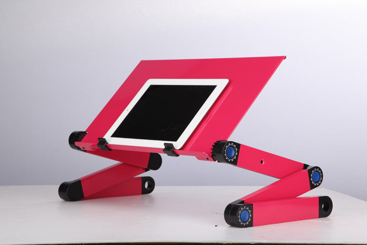 Laptop Table Stand With Adjustable Folding Ergonomic Design Stand Notebook Desk For Ultrabook Netbook Or Tablet With Mouse Pad.