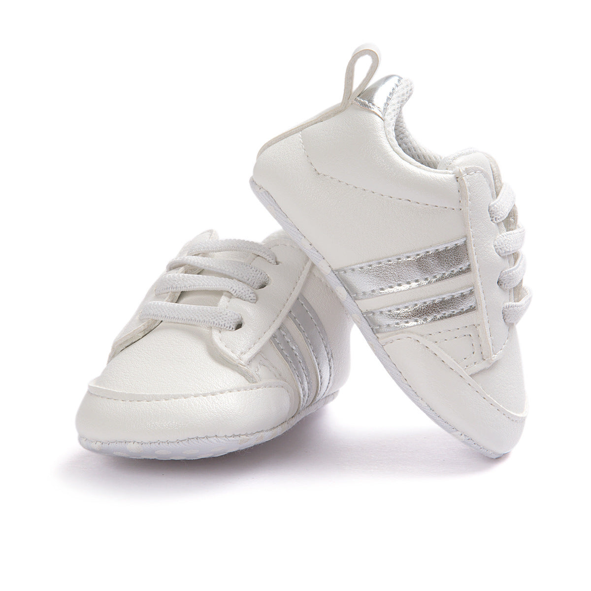 Baby Boy Girl Moccasins Shoes Infant PU Leather Non-slip Soft Newborn Sneakers.