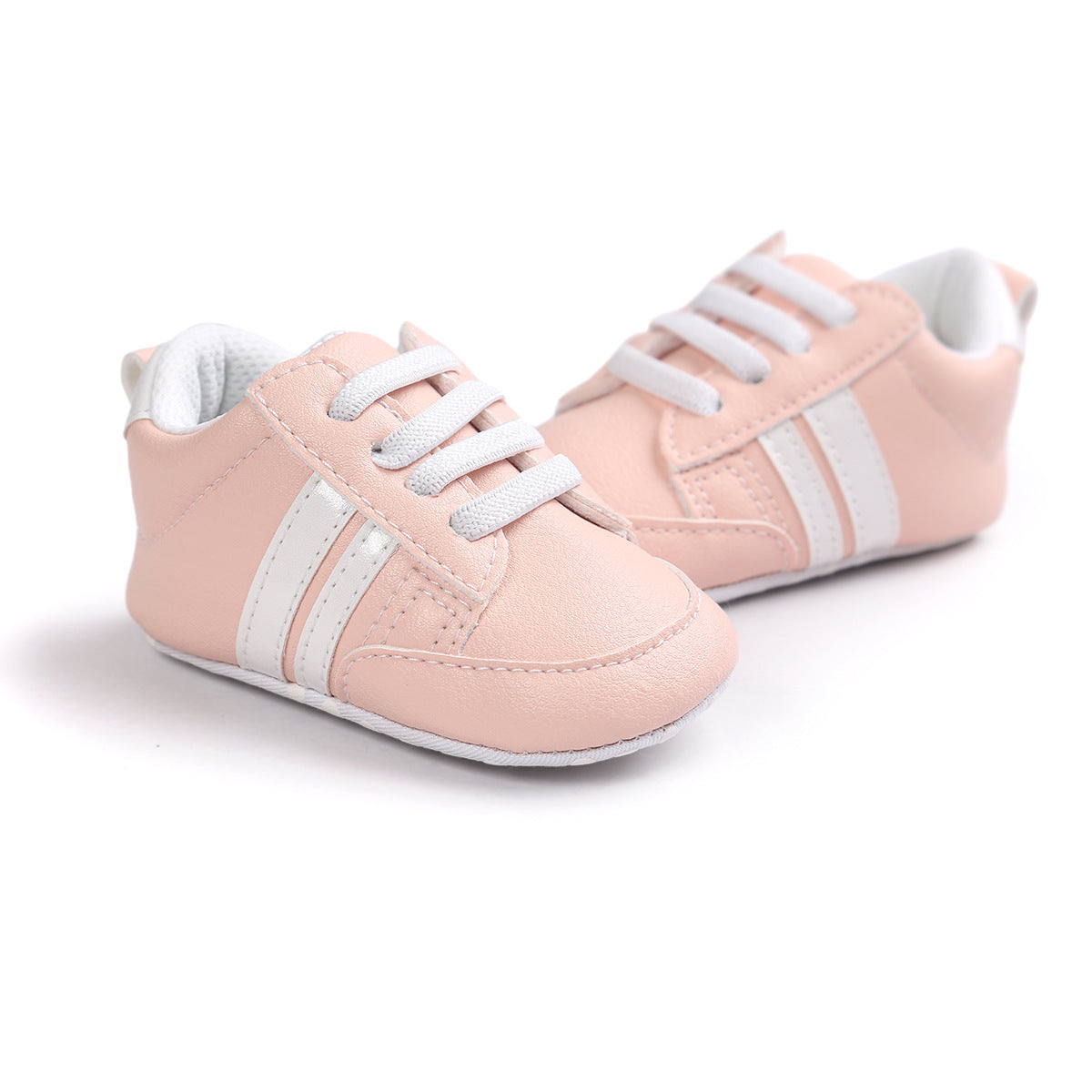 Baby Boy Girl Moccasins Shoes Infant PU Leather Non-slip Soft Newborn Sneakers.