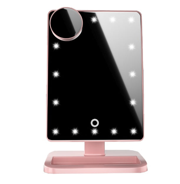 Touch Screen Makeup Mirror With 20 LED Light Bluetooth Music Speaker 10X Magnifying Mirrors Lights.