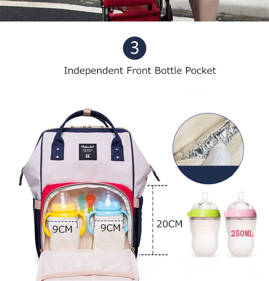 Mummy bag multi-function large capacity maternal and child package pregnant women bag mother backpack.