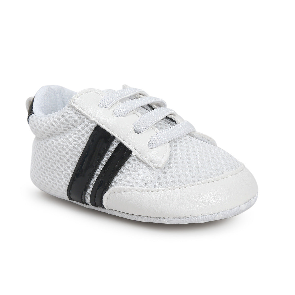 Baby Boy Girl Moccasins Shoes Infant PU Leather Non-slip Soft Newborn Sneakers.