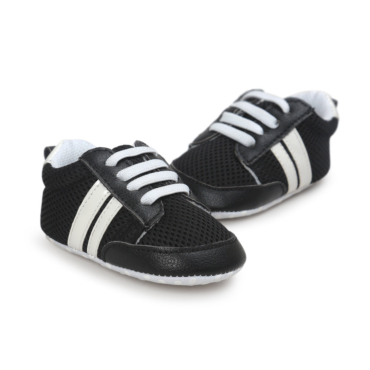 Baby Boy Girl Moccasins Shoes Infant PU Leather Non-slip Soft Newborn Sneakers.