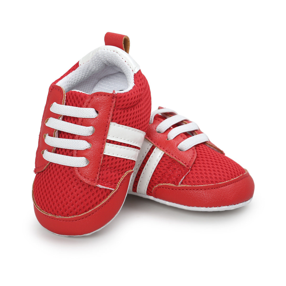 Baby Boy Girl Moccasins Shoes Infant PU Leather Non-slip Soft Newborn Sneakers.