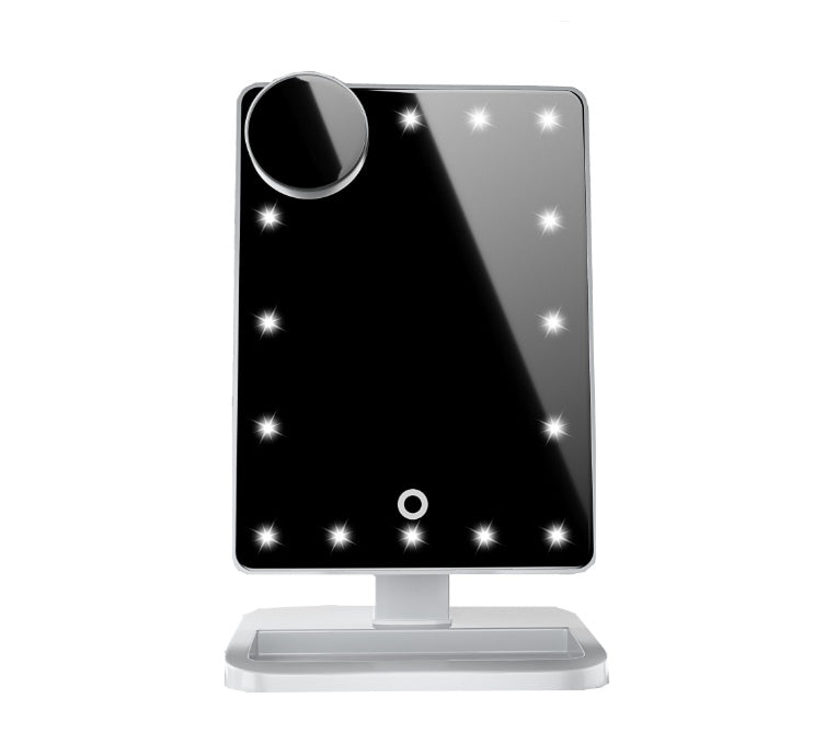 Touch Screen Makeup Mirror With 20 LED Light Bluetooth Music Speaker 10X Magnifying Mirrors Lights.