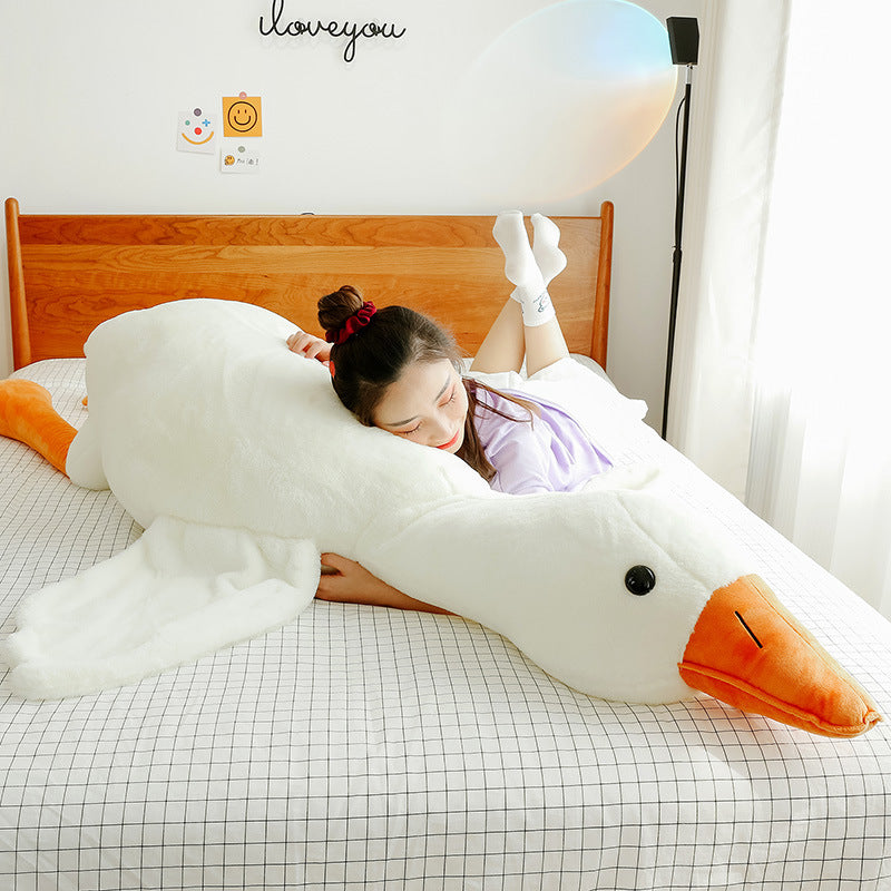 Cute Big White Geese Pillow Plush Toy.