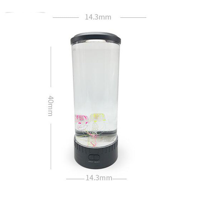 LED Jellyfish Aquarium Lamp Night Light USB Powered.