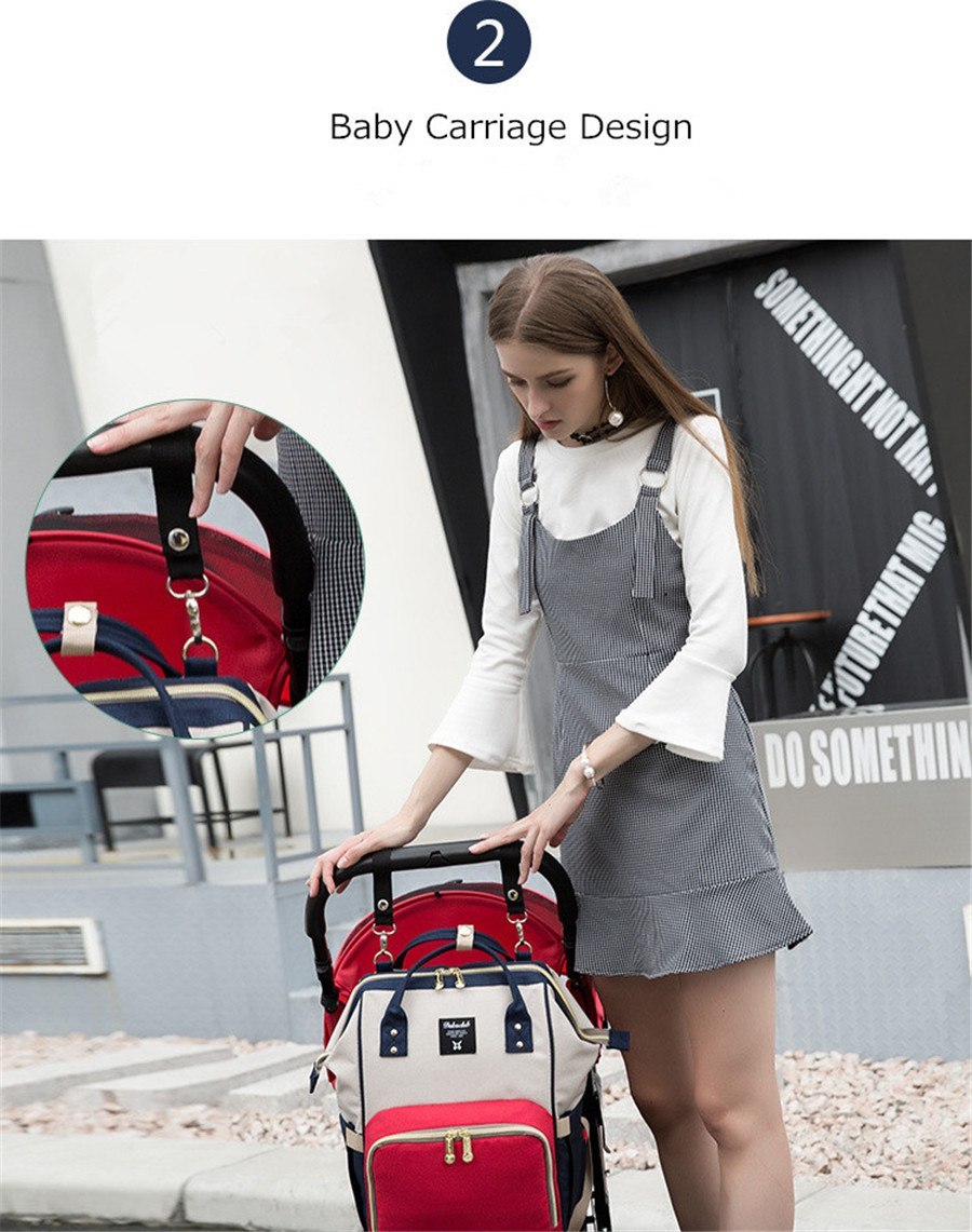 Mummy bag multi-function large capacity maternal and child package pregnant women bag mother backpack.