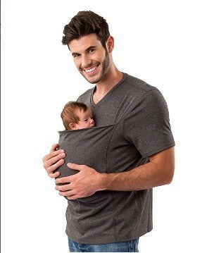 Kangaroo Dad Multifunctional Clothes Round Neck Casual T-Shirt Men's.