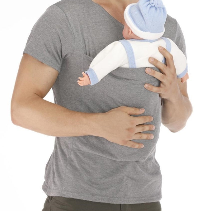 Dad Multifunctional Clothes Kangaroo Mummy Vest Long Sleeve.