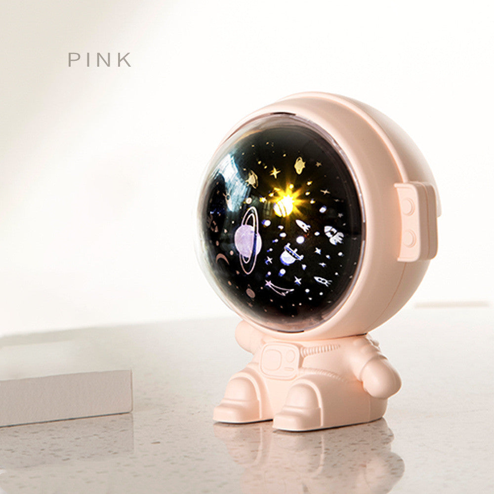 Galaxy Star Projector Starry Sky Night Light Astronaut Lamp Room Decr Gift Child Kids Baby Christmas Spaceman Projection.