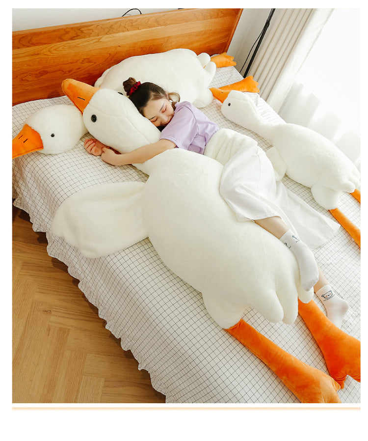 Cute Big White Geese Pillow Plush Toy.