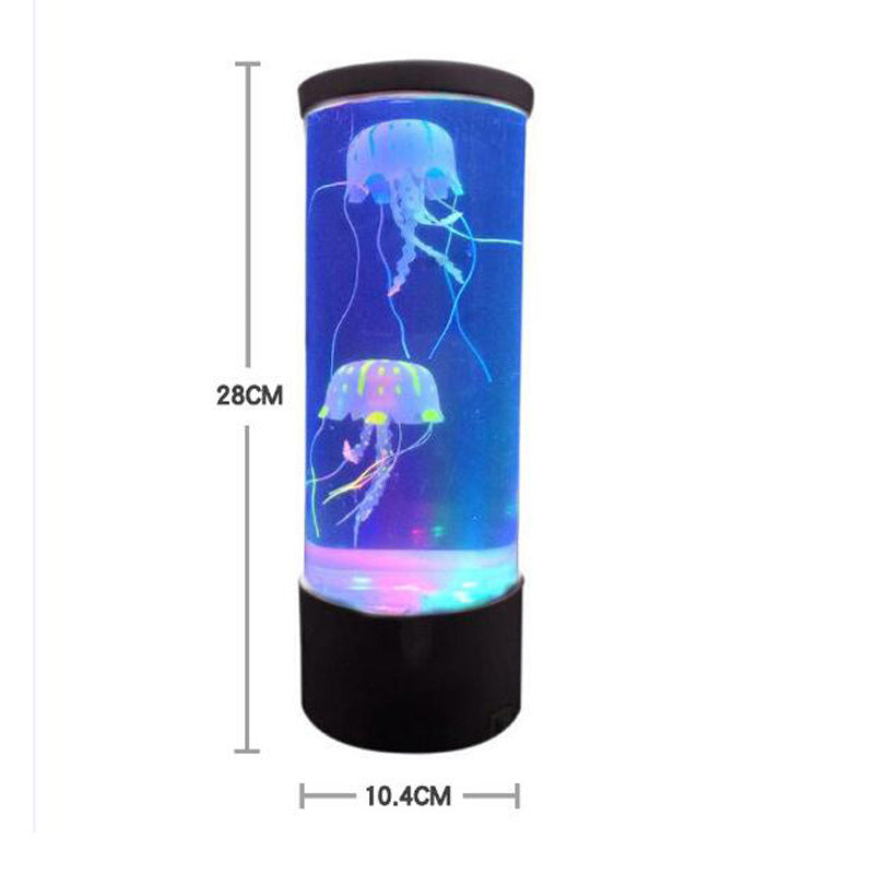 LED Jellyfish Aquarium Lamp Night Light USB Powered.