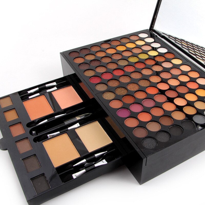 180 Colors Eyes Shadow Blush Set Personalized Piano-shaped Makeup Palette Box.