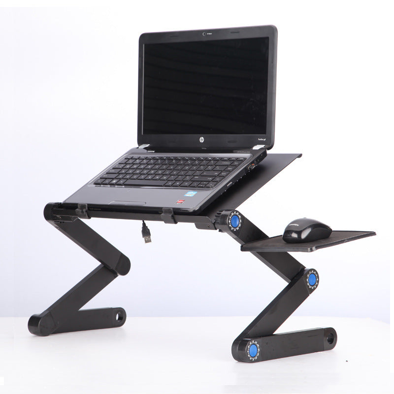 Laptop Table Stand With Adjustable Folding Ergonomic Design Stand Notebook Desk For Ultrabook Netbook Or Tablet With Mouse Pad.