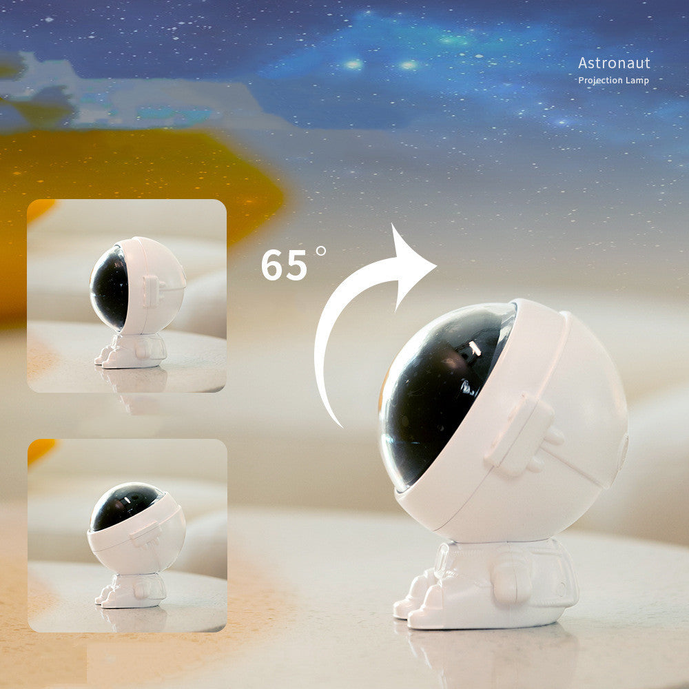 Galaxy Star Projector Starry Sky Night Light Astronaut Lamp Room Decr Gift Child Kids Baby Christmas Spaceman Projection.
