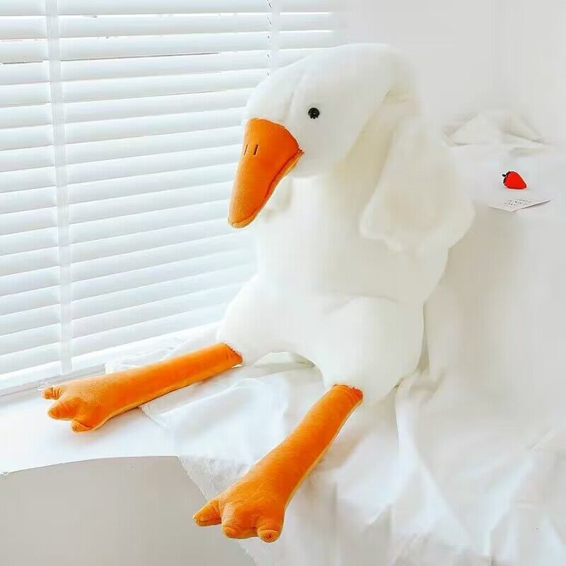 Cute Big White Geese Pillow Plush Toy.