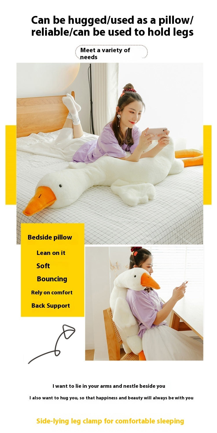 Cute Big White Geese Pillow Plush Toy.