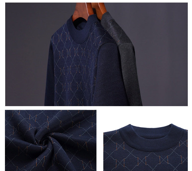 Dad Long Sleeve T-shirt Autumn Winter Clothing Middle-aged Men.
