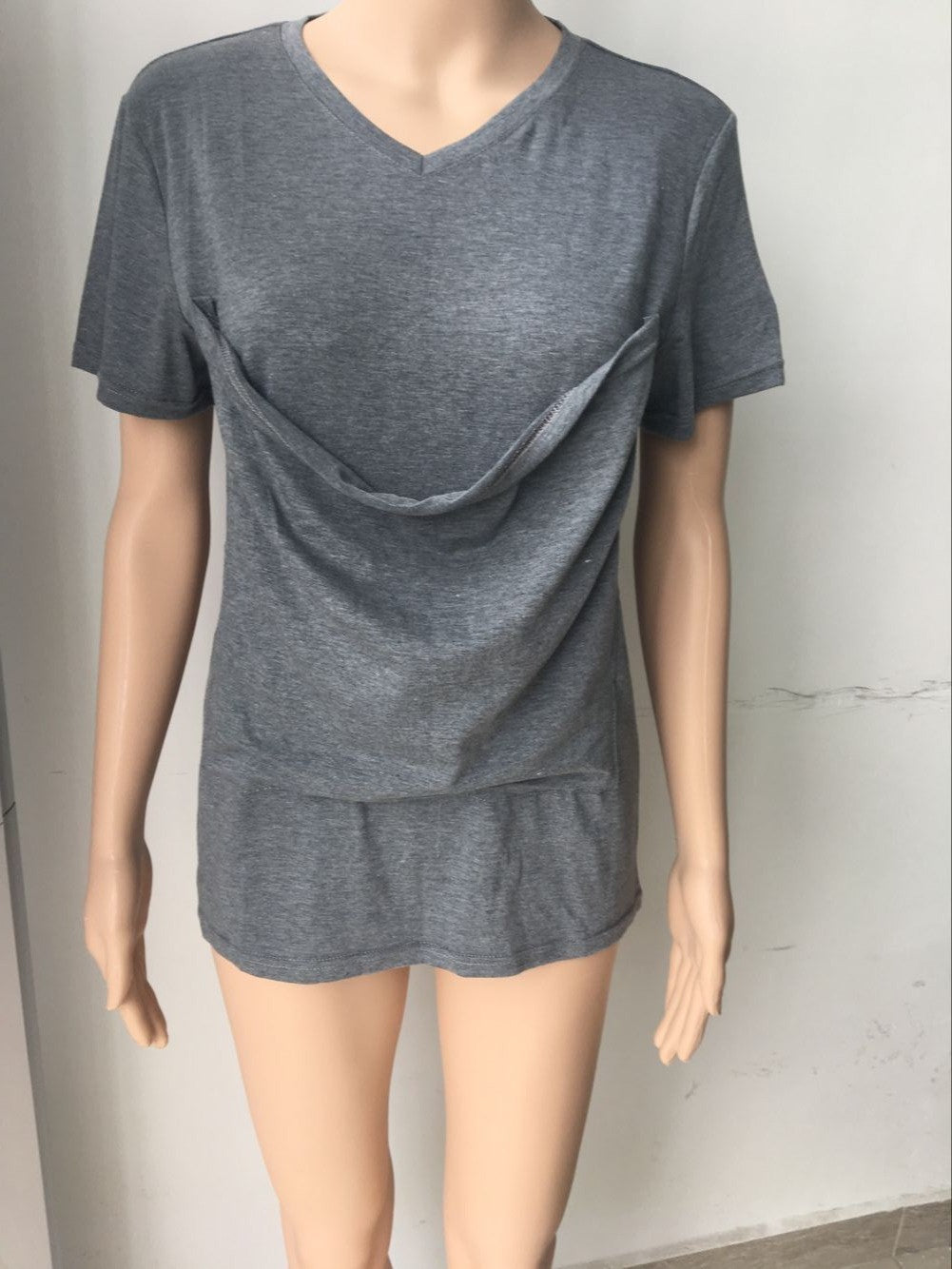 Kangaroo Dad Multifunctional Clothes Round Neck Casual T-Shirt Men's.