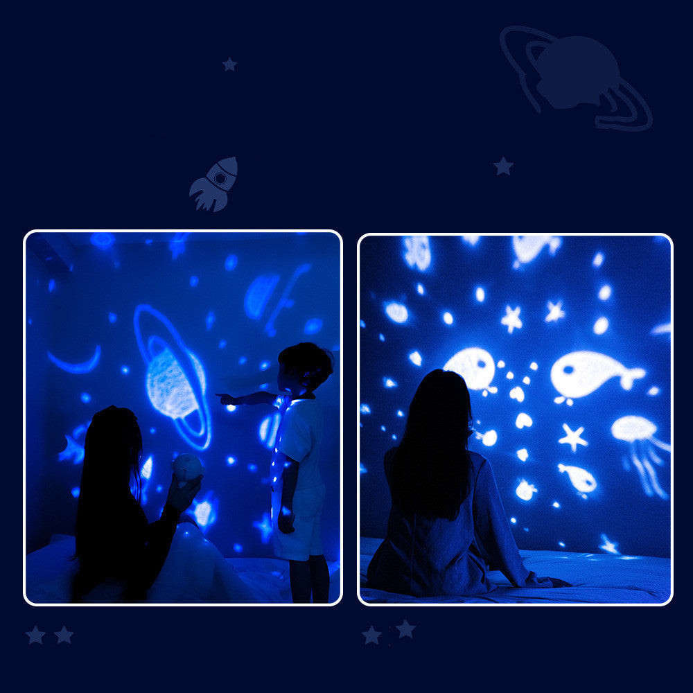 Galaxy Star Projector Starry Sky Night Light Astronaut Lamp Room Decr Gift Child Kids Baby Christmas Spaceman Projection.
