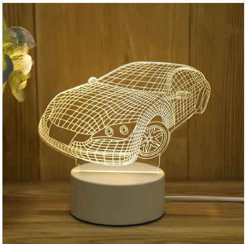 3D Lamp Acrylic USB LED Night Lights Neon Sign Lamp Xmas Home Decorations For Room Decor Valentines Day Gifts.