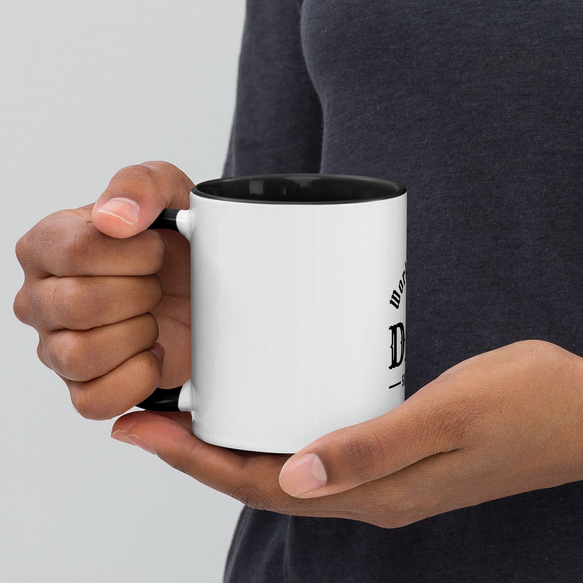 Mug with Color Inside for Morning Coffee or Tea.