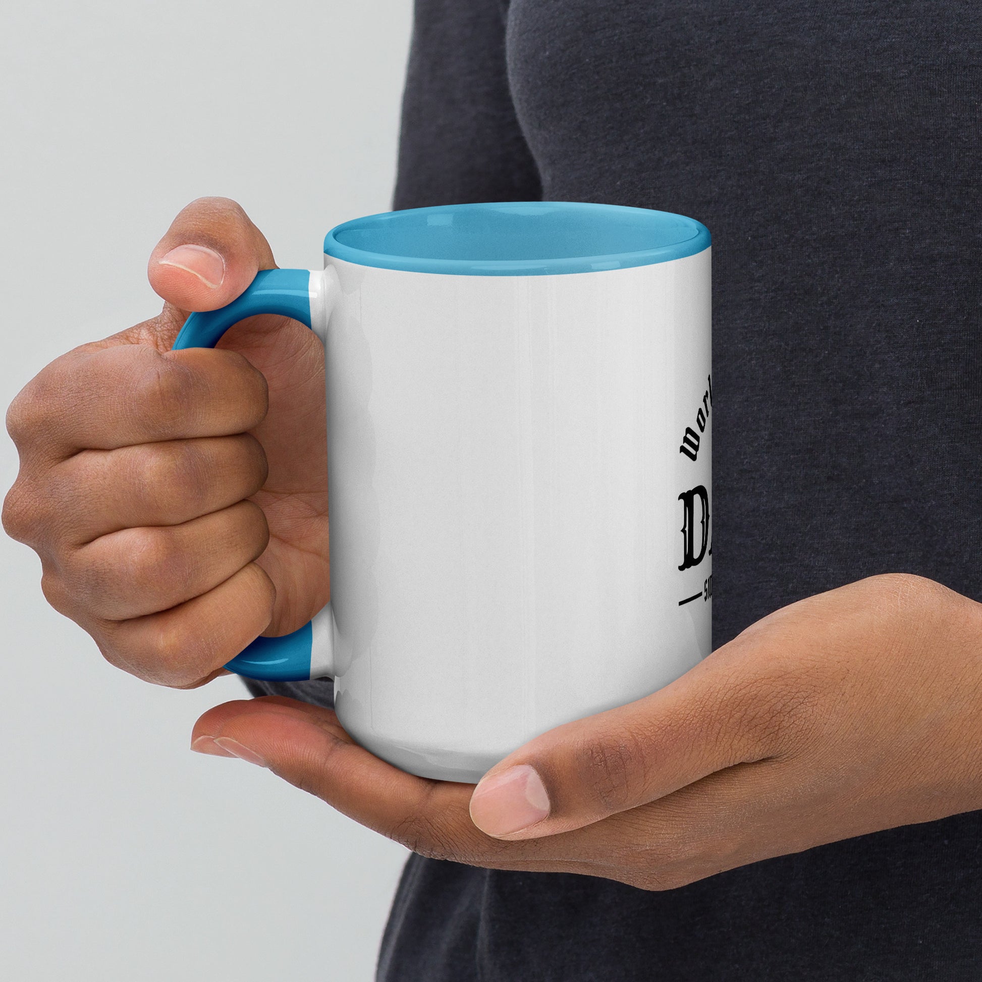 Mug with Color Inside for Morning Coffee or Tea.