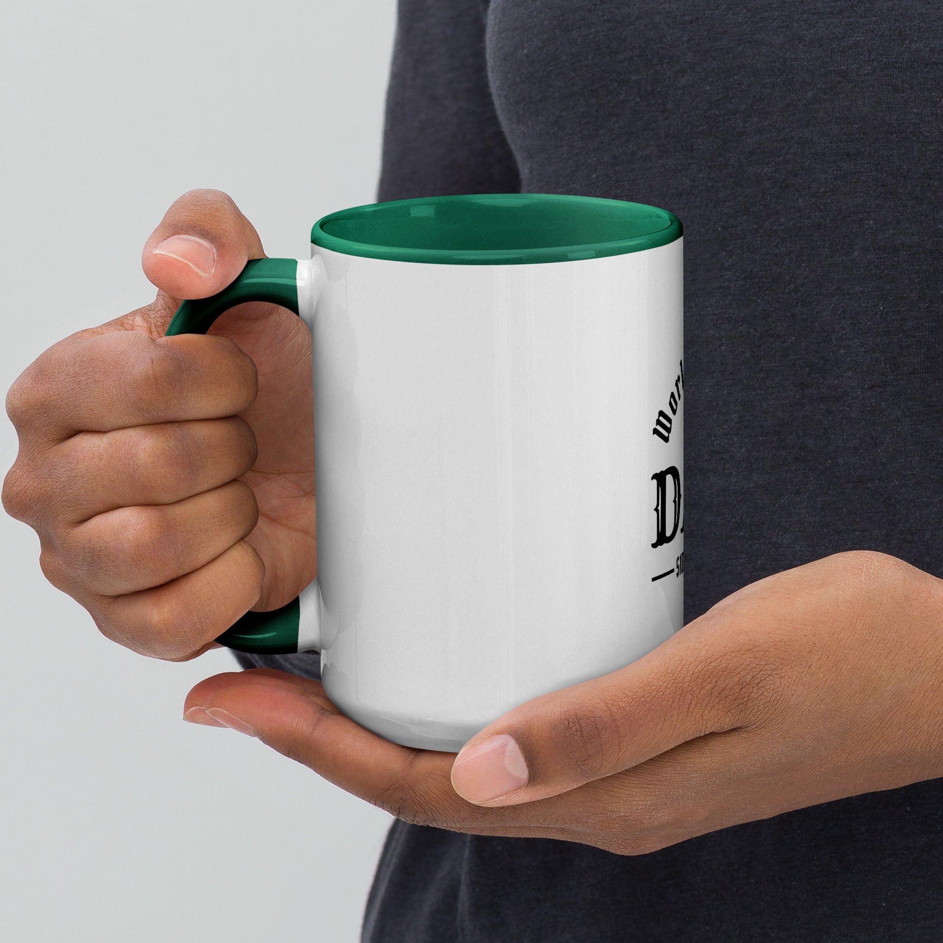 Mug with Color Inside for Morning Coffee or Tea.