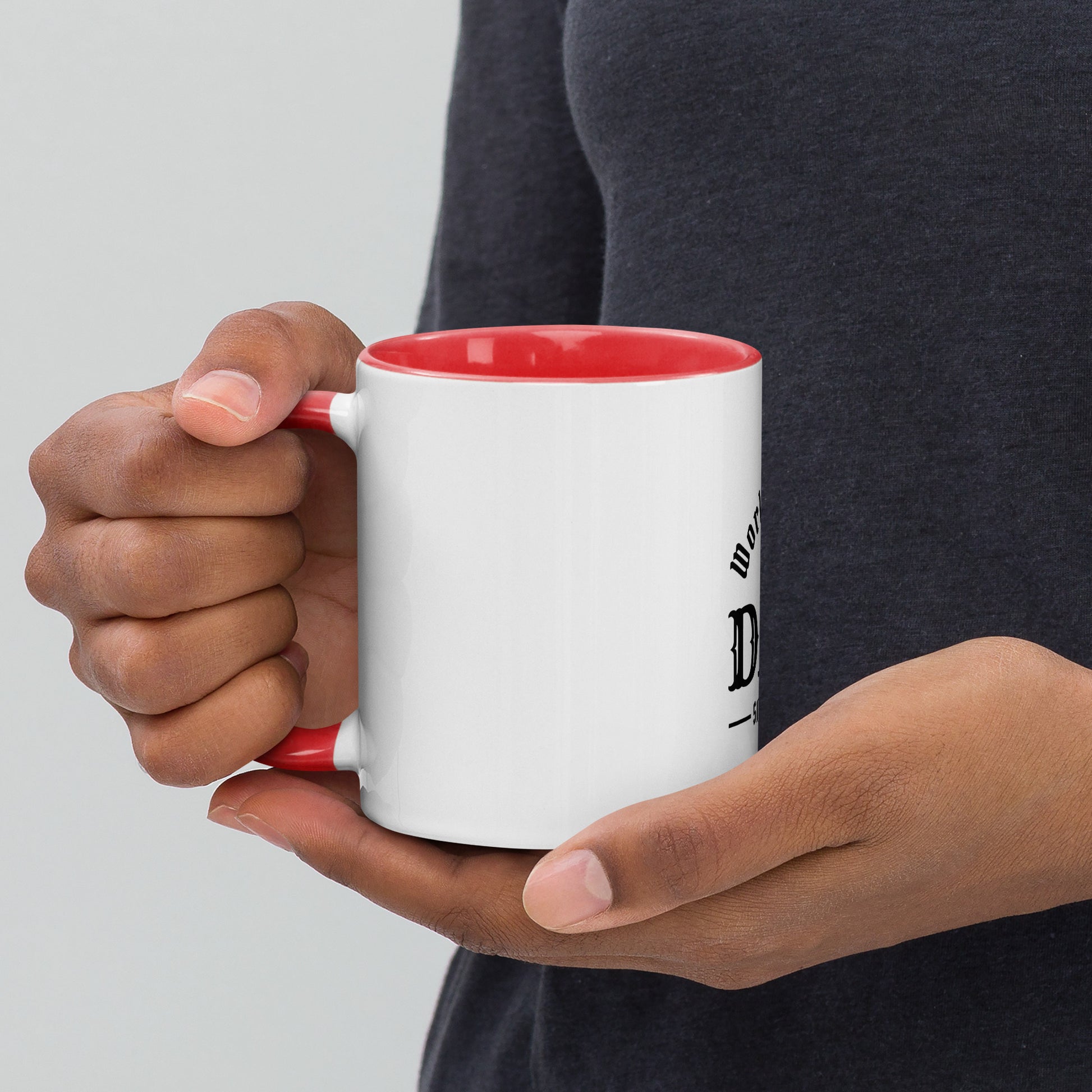 Mug with Color Inside for Morning Coffee or Tea.