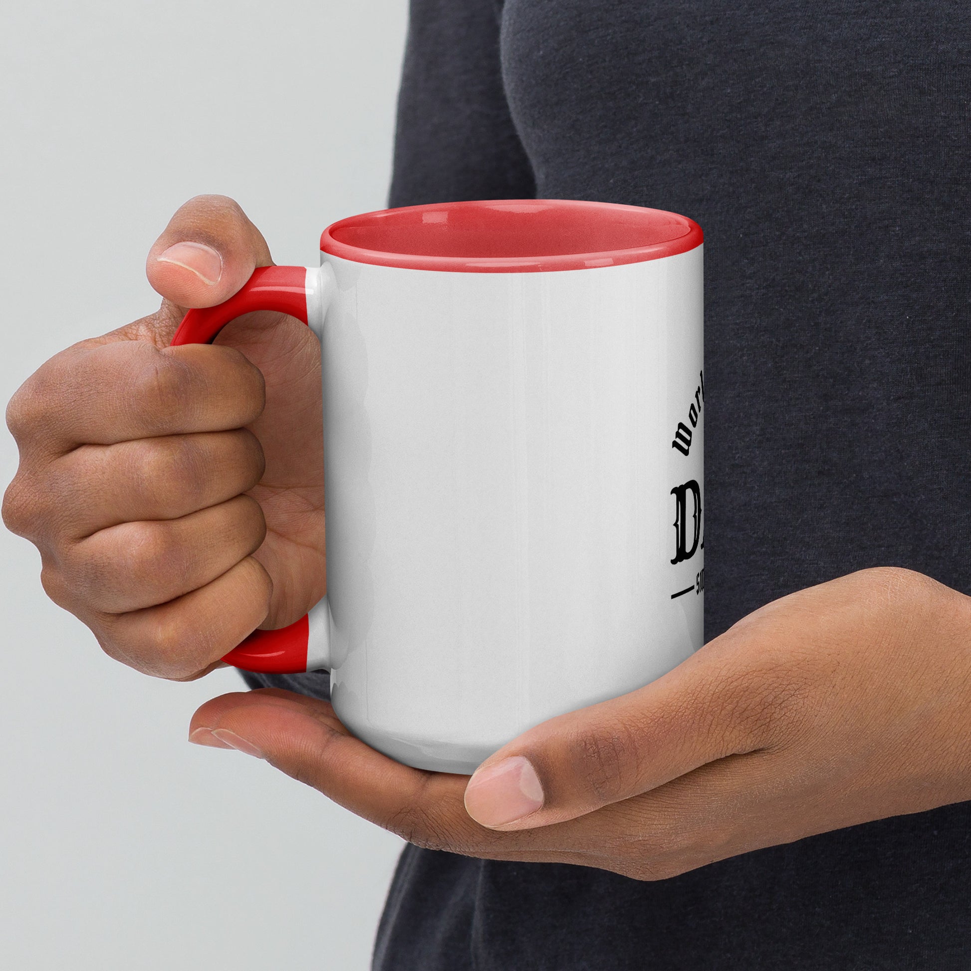 Mug with Color Inside for Morning Coffee or Tea.