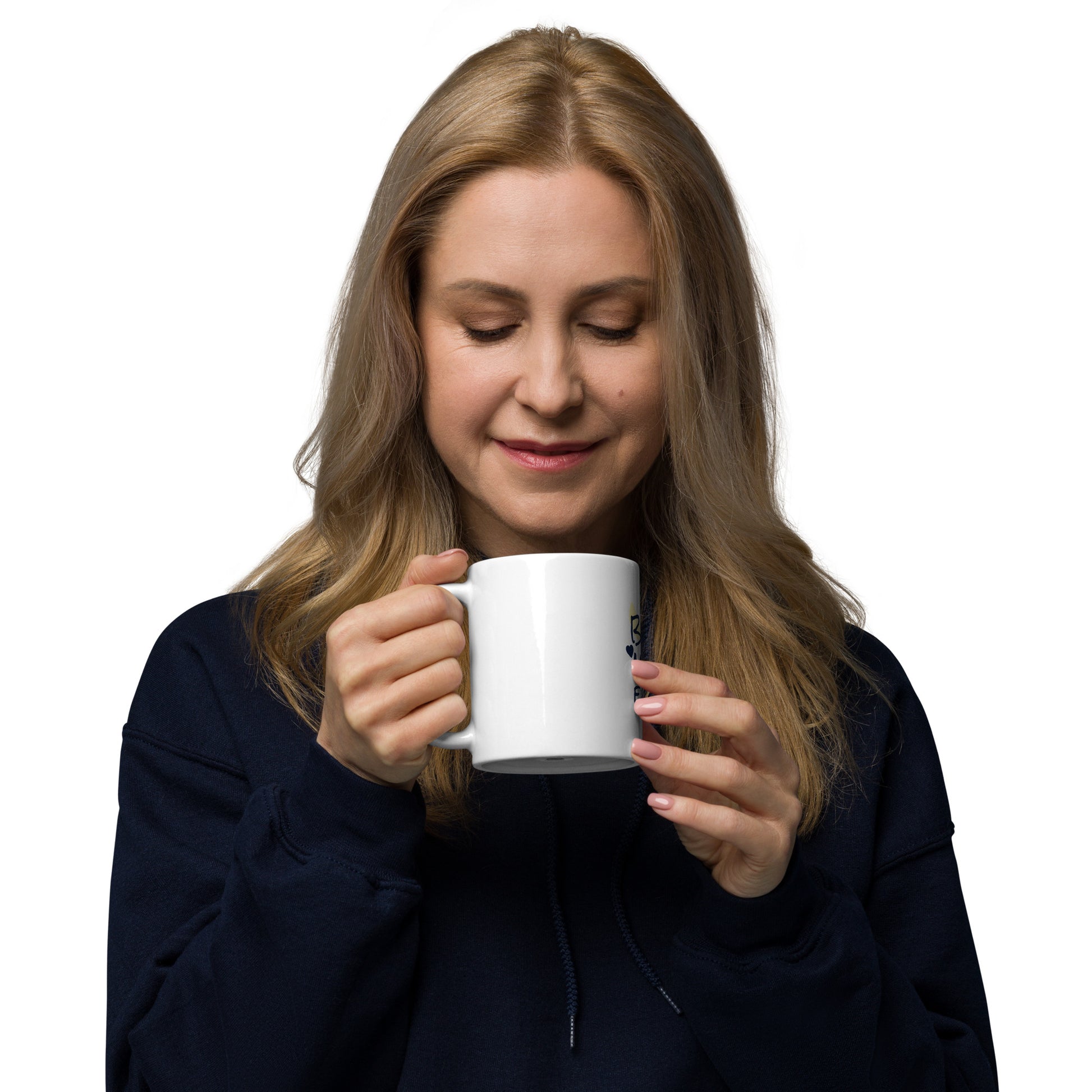 White Glossy Mug for Morning Coffee or Evening Tea.