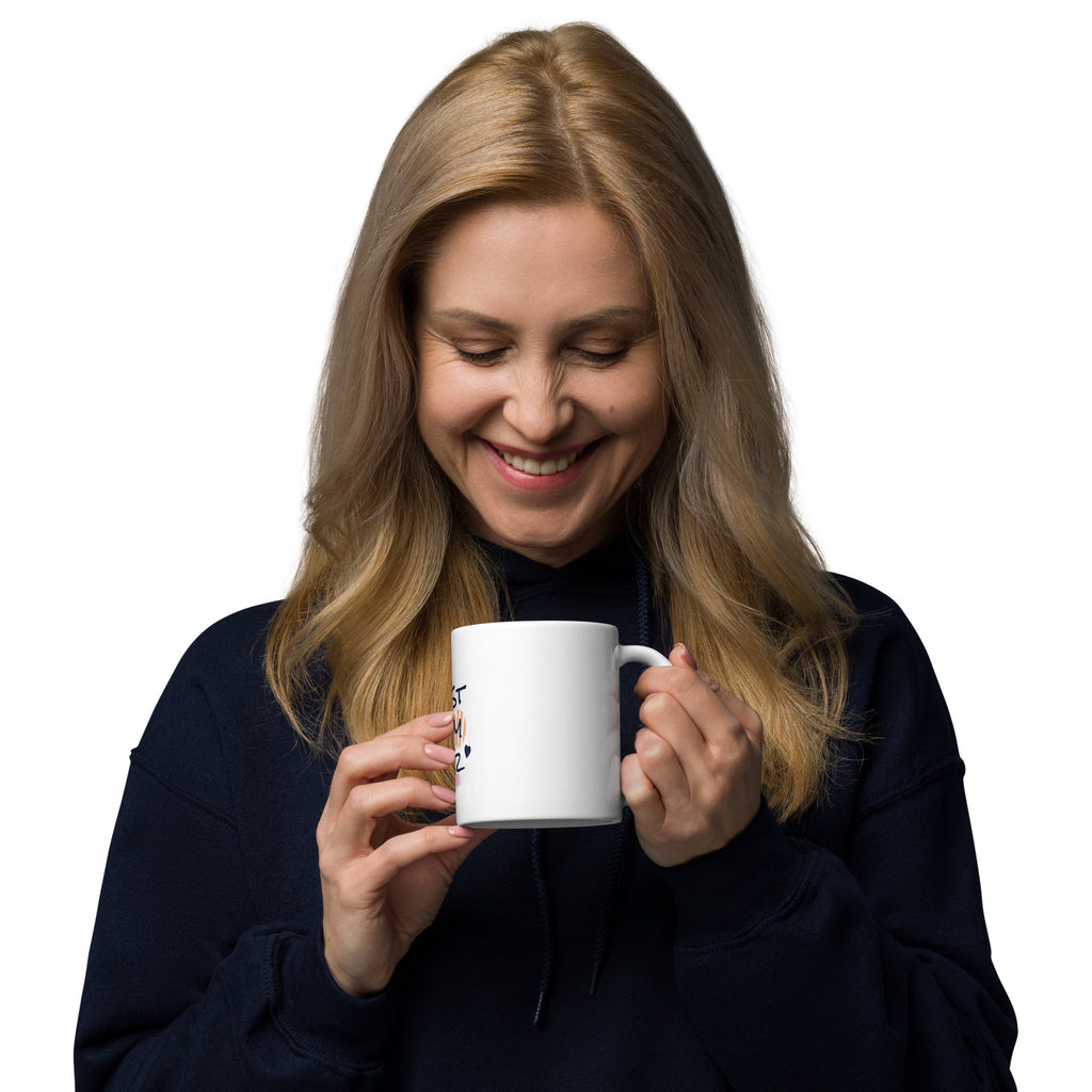 White Glossy Mug for Morning Coffee or Evening Tea.