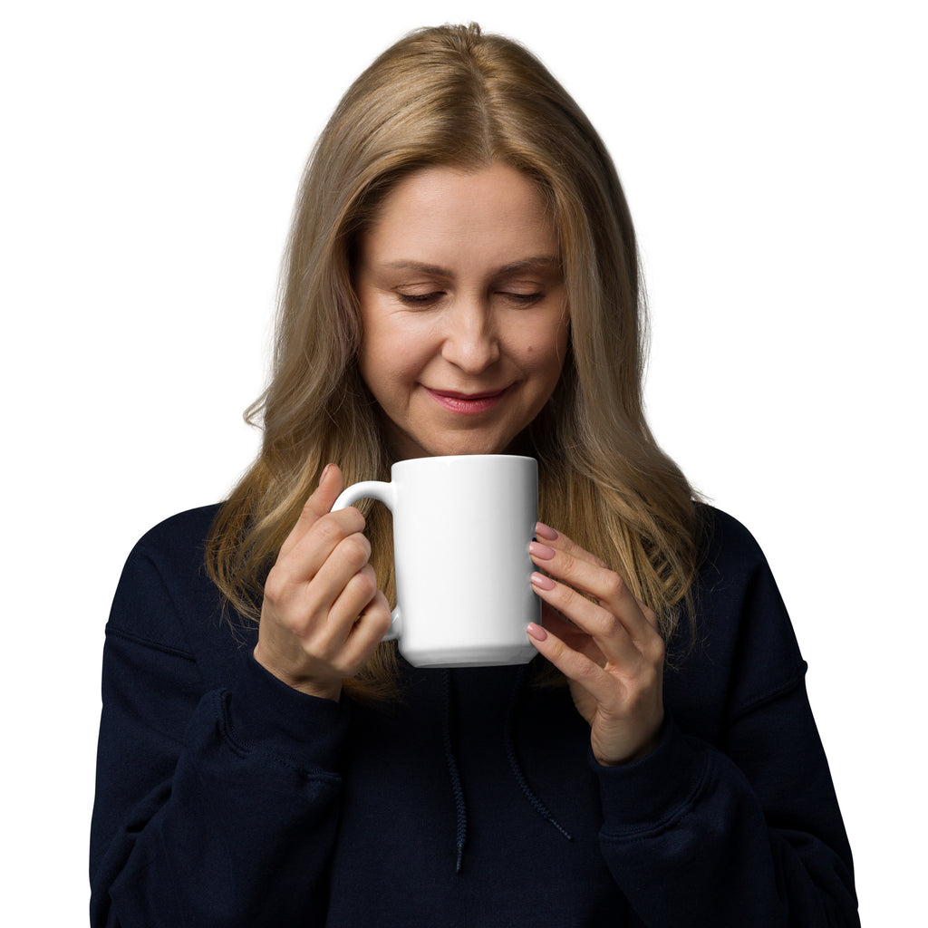 White Glossy Mug for Morning Coffee or Evening Tea.