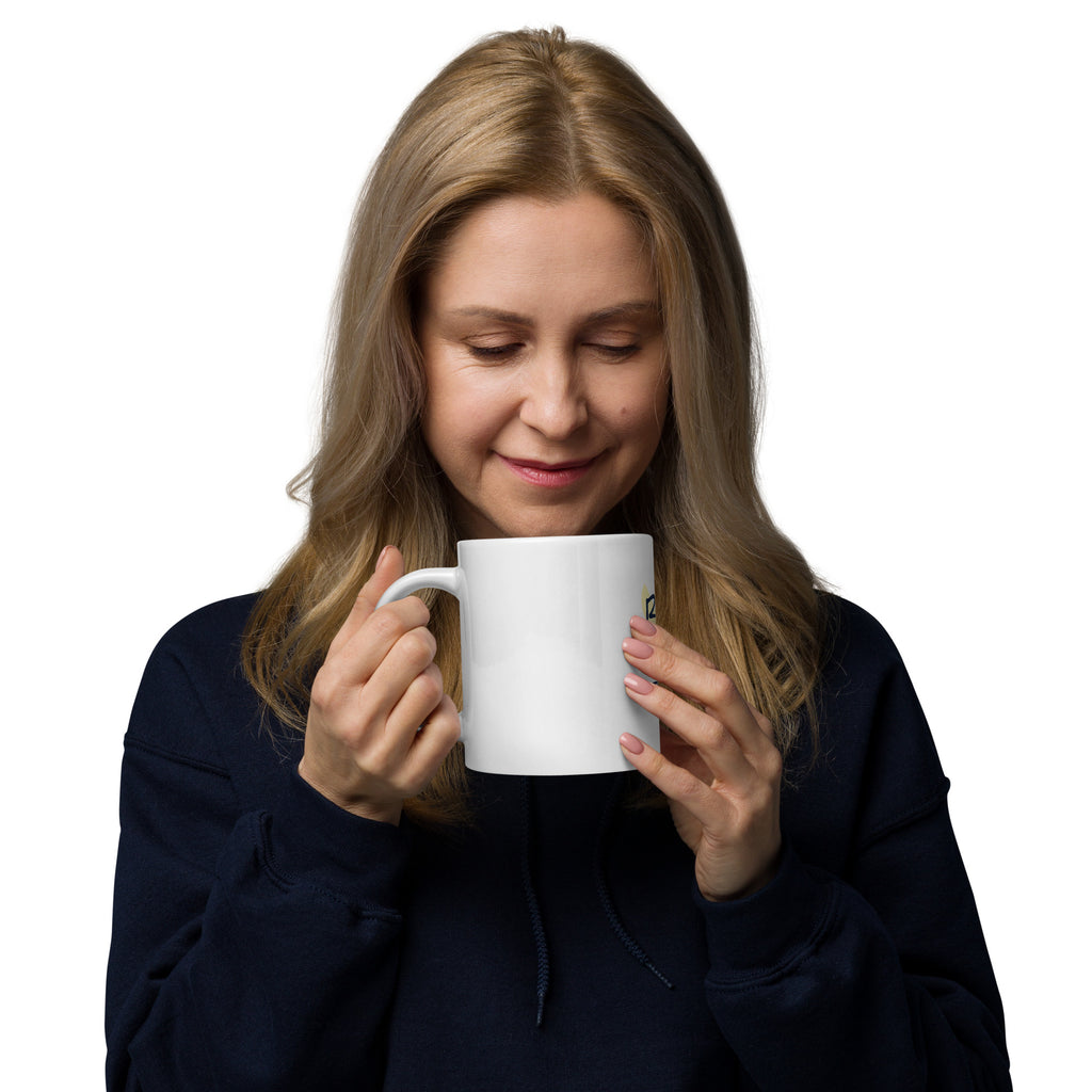 White Glossy Mug for Morning Coffee or Evening Tea.