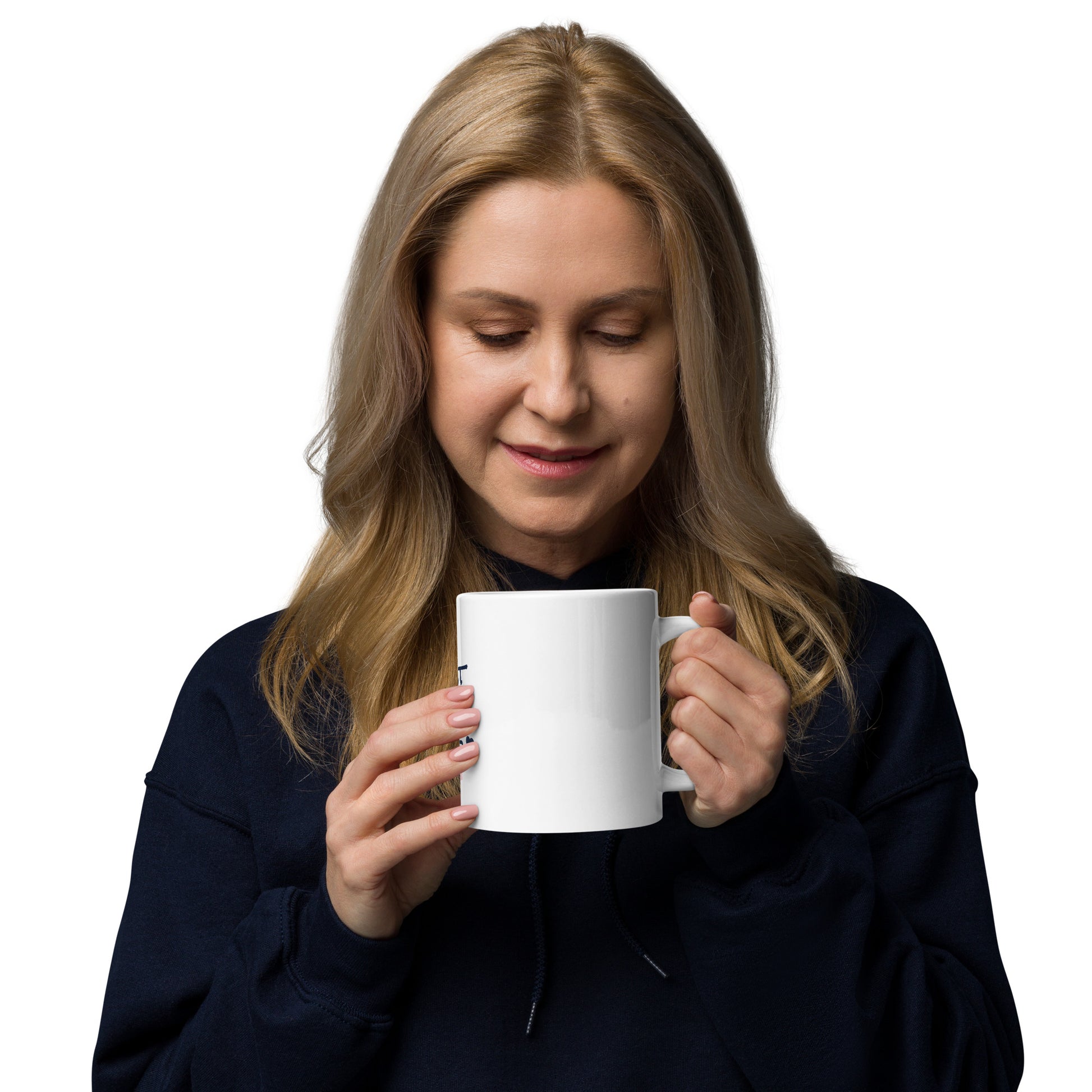 White Glossy Mug for Morning Coffee or Evening Tea.
